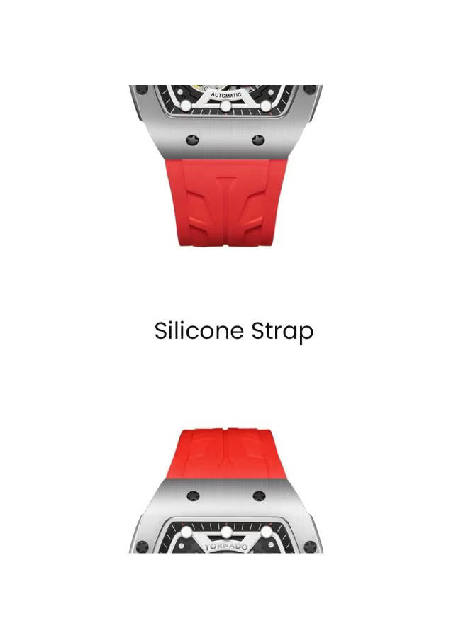 Men's Silicone Automatic Watch T24302-SSRB - 38.5mmx49mm mm
