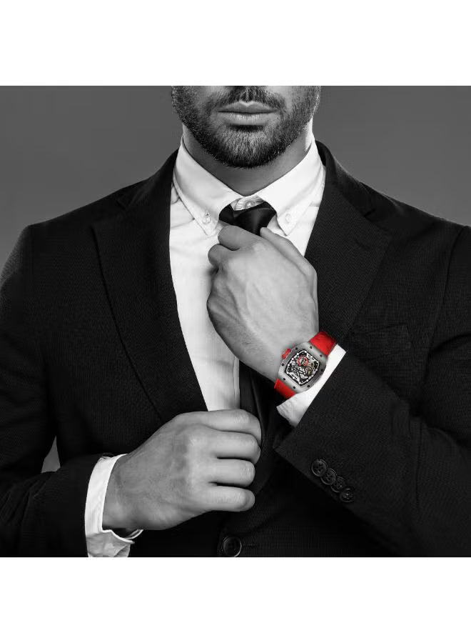 Men's Silicone Automatic Watch T24302-SSRB - 38.5mmx49mm mm