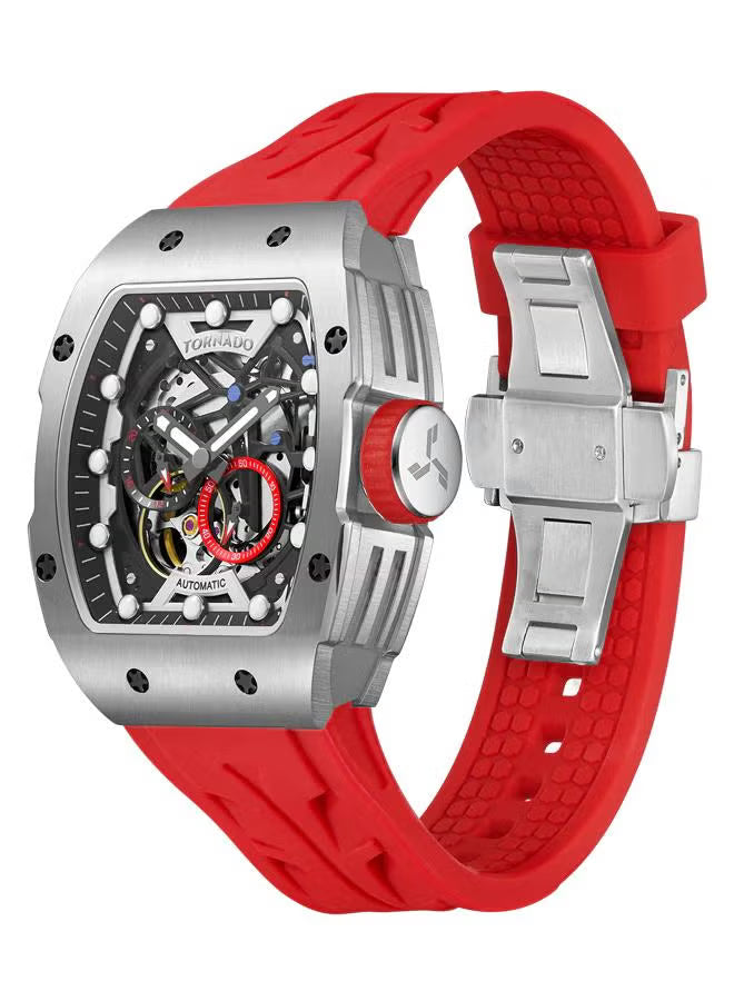 Men's Silicone Automatic Watch T24302-SSRB - 38.5mmx49mm mm