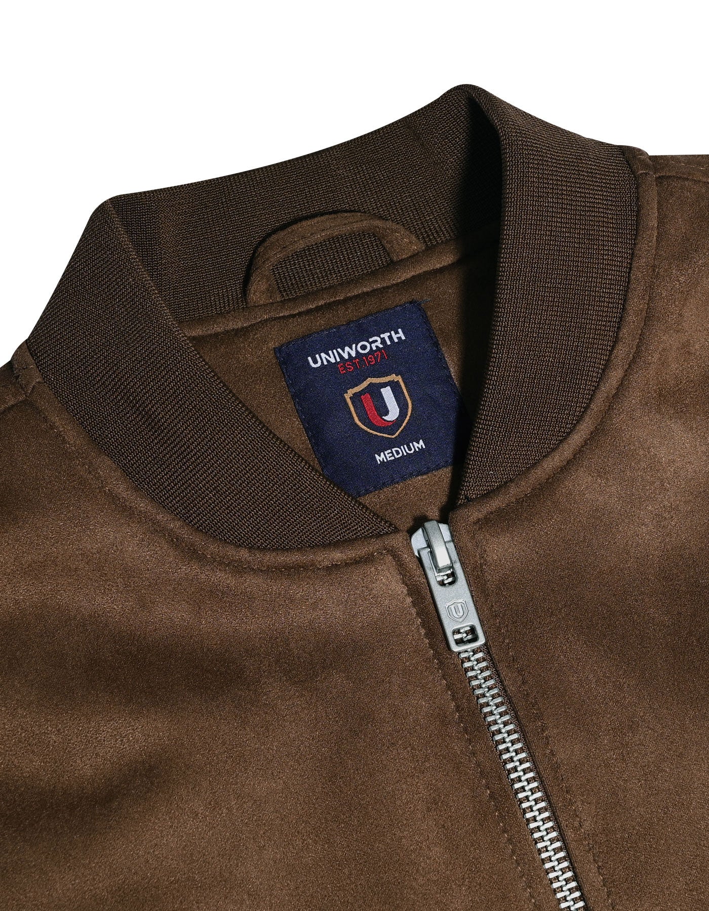 Brown Plain Bomber Jacket