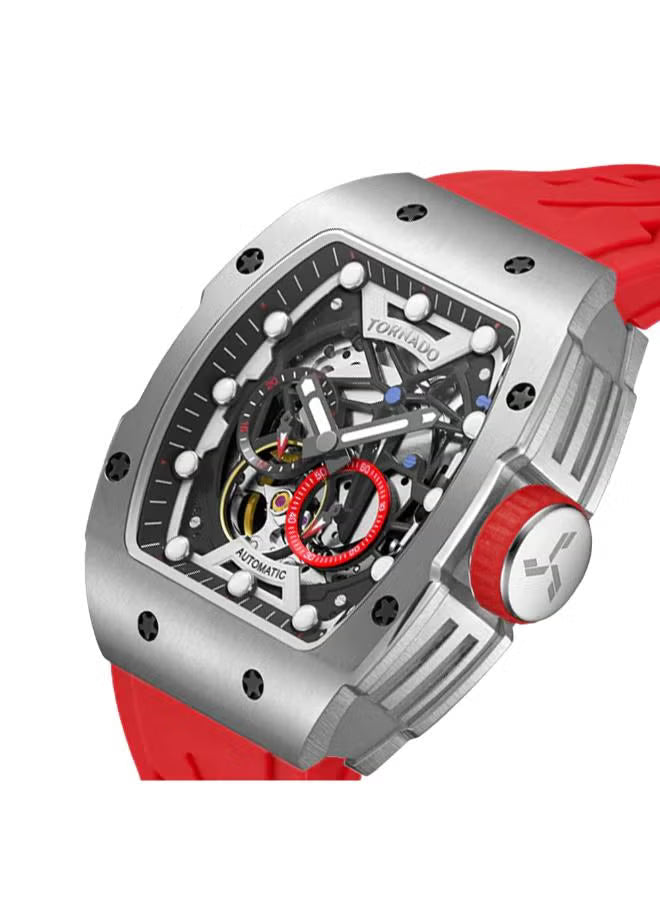 Men's Silicone Automatic Watch T24302-SSRB - 38.5mmx49mm mm